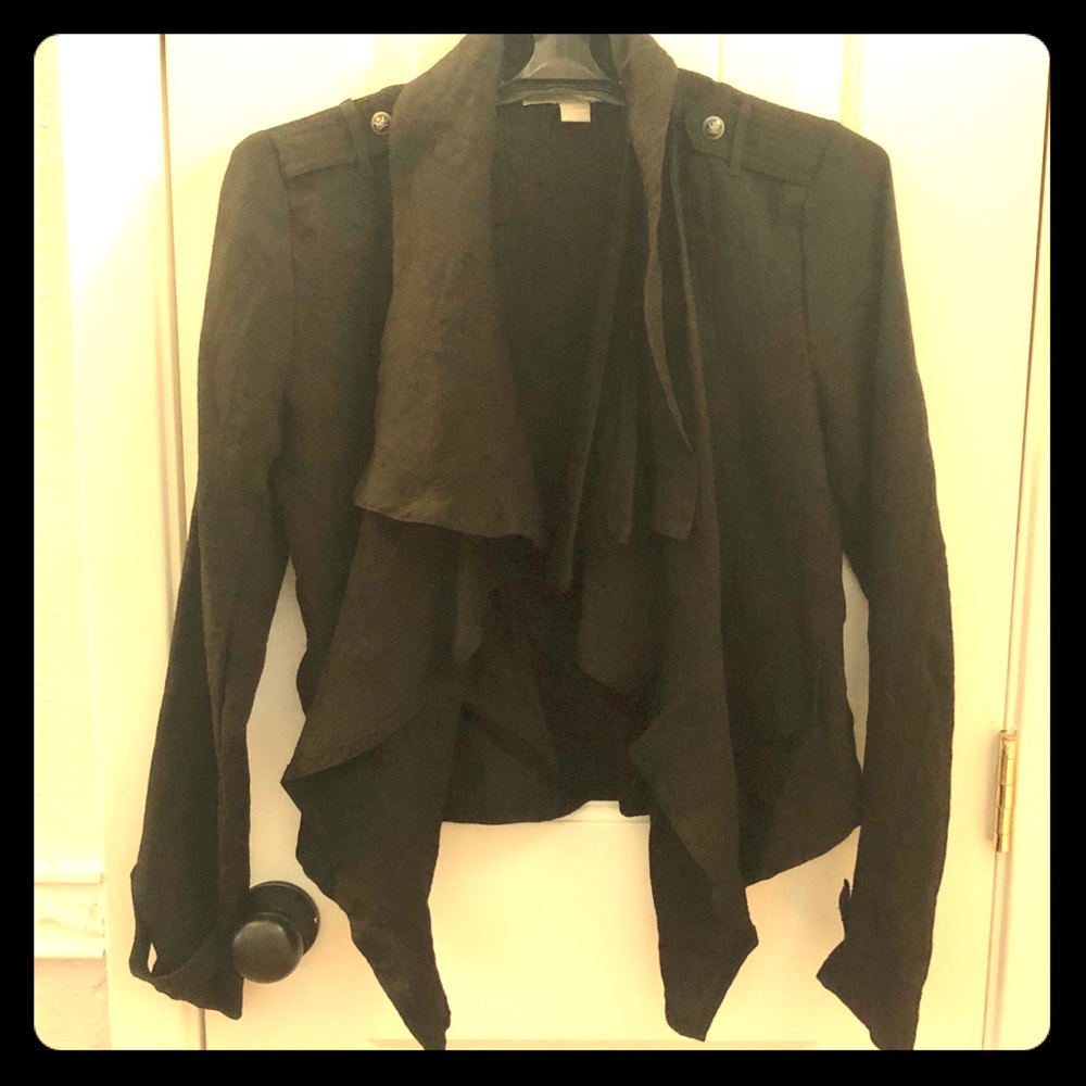 Black Cascading Blazer